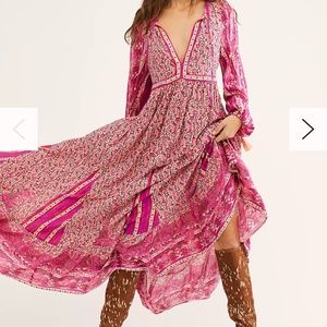 Free People Happy Feelings Midi Dress